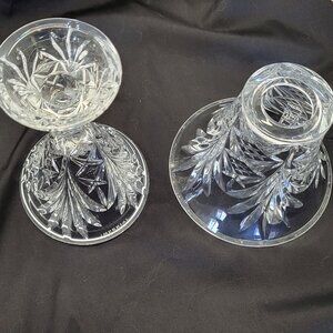 VINTAGE 24% LEAD CRYSTAL TEA LIGHT LAMP